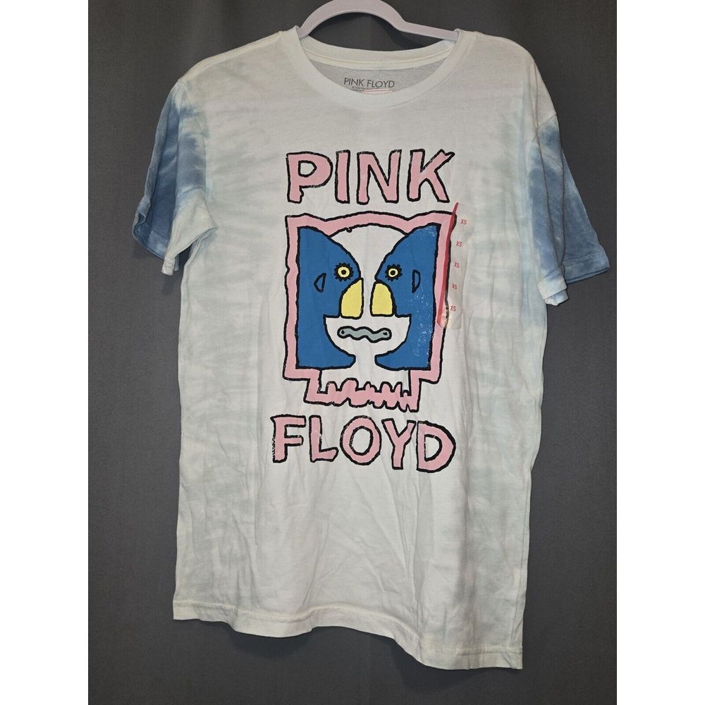 Pink Floyd Unisex Apparel Tie-Dye Adult T-Shirt‎ Double Sided Size X-SMALL NWT